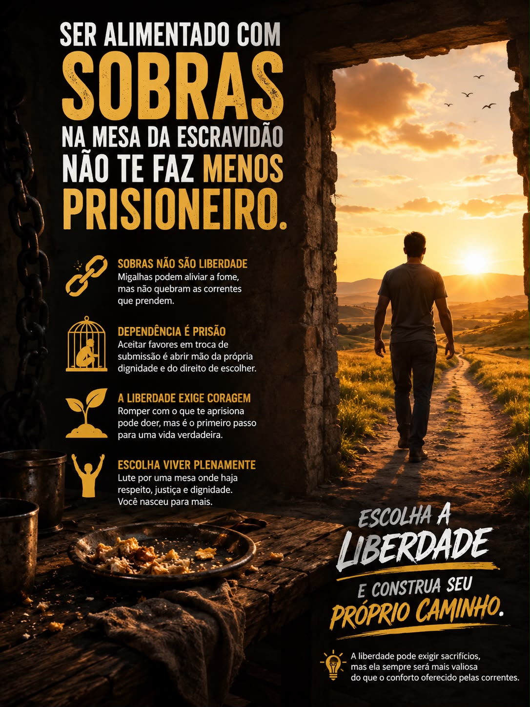 ​As sobras não são liberdade