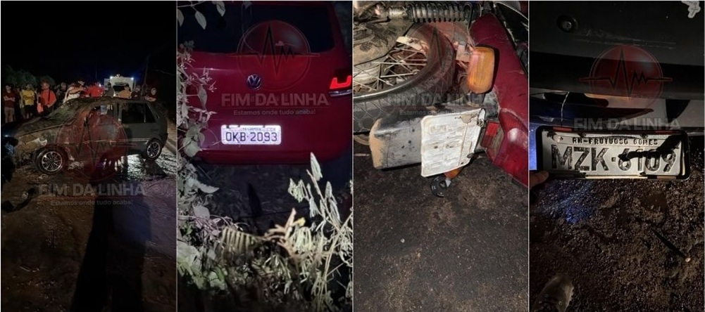 Colisão entre carros e moto deixa dois mortos em Lucrécia no Alto Oeste Potiguar